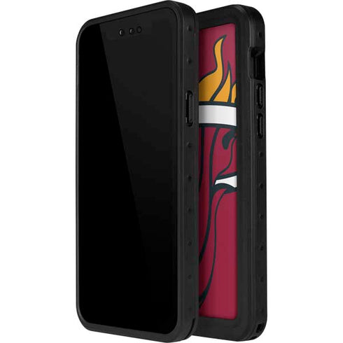NBA Miami Heat Large Logo iPhone 15 Pro Waterproof Case